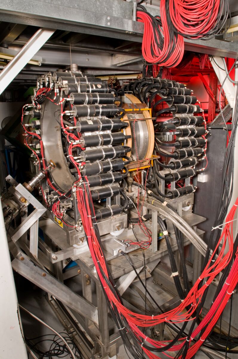 Muon spin rotation detector array.